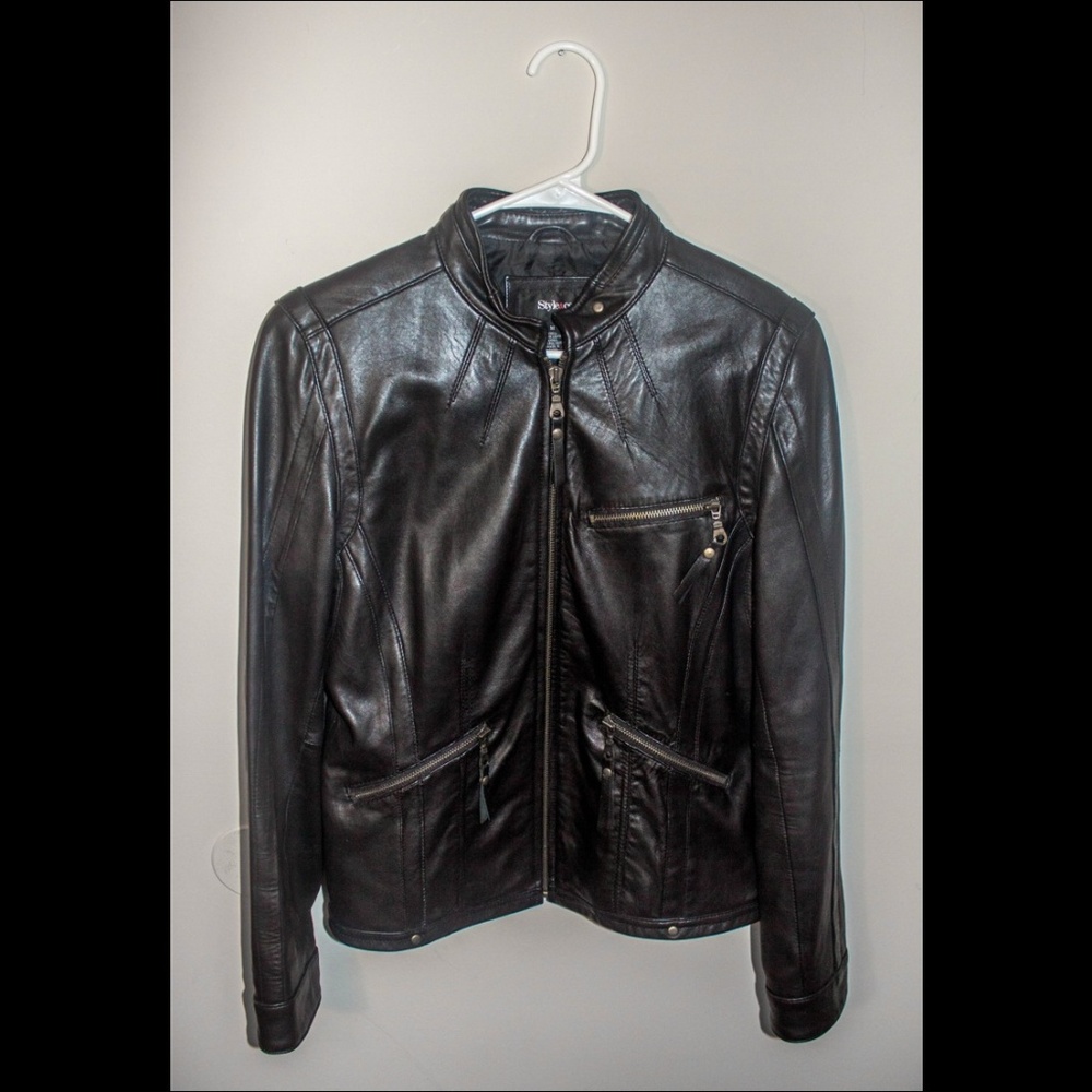 Style & Co Leather Jacket